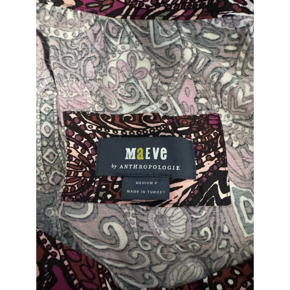 Anthropologie Maeve Maxi Dress Lisabetta Womens PM Square Neck Bohemian retro - Picture 8 of 10